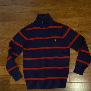 Polo Ralph Lauren Navy and Red Striped Sweater